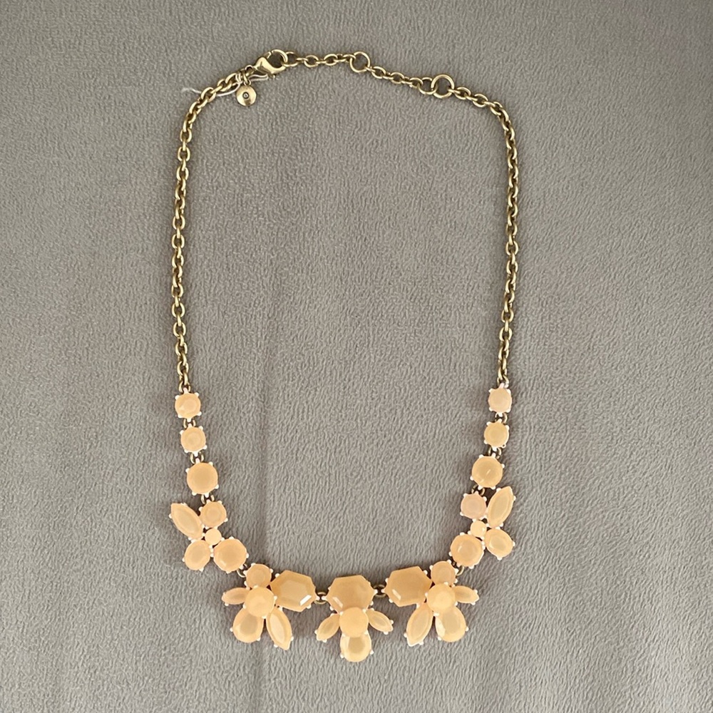 J. Crew•Light Pink Petal Necklace